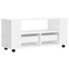 TV staliukas Televizoriaus spintelė, baltos spalvos, 102x34,5x43cm, mediena
