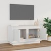 TV staliukas Televizoriaus spintelė, baltos spalvos, 80x35x45cm, mediena