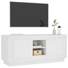 TV staliukas Televizoriaus spintelė, baltos spalvos, 102x35x45cm, mediena