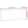 TV staliukas Televizoriaus spintelė, betono pilkos spalvos, 80x24x32cm, MDP