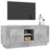 TV staliukas Televizoriaus spintelė, betono pilka, 102x35x45cm, mediena