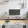 TV staliukas Televizoriaus spintelė, betono pilka, 150x36x30cm, mediena