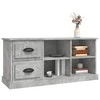 TV staliukas Televizoriaus spintelė, betono pilka, 102x35,5x47,5cm, mediena