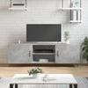 TV staliukas Televizoriaus spintelė, betono pilka, 150x30x50cm, mediena