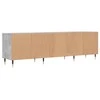 TV staliukas Televizoriaus spintelė, betono pilka, 150x30x44,5cm, mediena