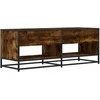 TV staliukas Televizoriaus spintelė, dūminė, 120,5x40x46cm, mediena/metalas