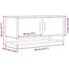 TV staliukas Televizoriaus spintelė, dūminė, 80x34,5x40cm, mediena/metalas