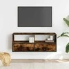 TV staliukas Televizoriaus spintelė, dūminė, 100x31x39,5cm, mediena/metalas