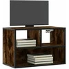 TV staliukas Televizoriaus spintelė, dūminė, 60x31x39,5cm, mediena/metalas