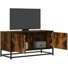 TV staliukas Televizoriaus spintelė, dūminė, 80x34,5x40cm, mediena/metalas