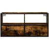 TV staliukas Televizoriaus spintelė, dūminė, 80x31x39,5cm, mediena/metalas