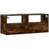 TV staliukas Televizoriaus spintelė, dūminė, 100x31x39,5cm, mediena/metalas