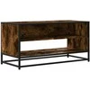 TV staliukas Televizoriaus spintelė, dūminė, 91x40x46cm, mediena ir metalas