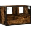 TV staliukas Televizoriaus spintelė, dūminė, 60x31x39,5cm, mediena/metalas