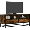 TV staliukas Televizoriaus spintelė, dūminė, 100x34,5x40cm, mediena/metalas