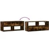 TV staliukas Televizoriaus spintelė, dūminė, 100x31x39,5cm, mediena/metalas