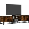 TV staliukas Televizoriaus spintelė, dūminė, 160x35x41cm, mediena ir metalas