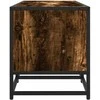 TV staliukas Televizoriaus spintelė, dūminė, 160x35x41cm, mediena ir metalas