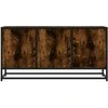 TV staliukas Televizoriaus spintelė, dūminė, 100x35x50cm, mediena ir metalas