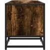 TV staliukas Televizoriaus spintelė, dūminė, 120x35x41cm, mediena ir metalas