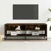 TV staliukas Televizoriaus spintelė, dūminė, 120,5x40x46cm, mediena/metalas