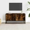 TV staliukas Televizoriaus spintelė, dūminė, 80x34,5x40cm, mediena/metalas