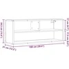TV staliukas Televizoriaus spintelė, dūminė, 100x31x39,5cm, mediena/metalas