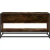 TV staliukas Televizoriaus spintelė, dūminė, 91x40x46cm, mediena ir metalas