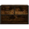 TV staliukas Televizoriaus spintelė, dūminė, 60x31x39,5cm, mediena/metalas
