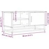 TV staliukas Televizoriaus spintelė, dūminė, 80x34,5x40cm, mediena/metalas