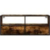 TV staliukas Televizoriaus spintelė, dūminė, 100x31x39,5cm, mediena/metalas
