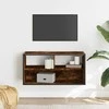 TV staliukas Televizoriaus spintelė, dūminė, 80x31x39,5cm, mediena/metalas