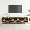 TV staliukas Televizoriaus spintelė, dūminio ąžuolo, 180x34x41cm, mediena