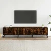 TV staliukas Televizoriaus spintelė, dūminio ąžuolo, 180x35x41cm, mediena