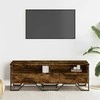 TV staliukas Televizoriaus spintelė, dūminio ąžuolo, 122x34x41cm, mediena