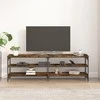 TV staliukas Televizoriaus spintelė, dūminio ąžuolo, 160x30x50cm, mediena