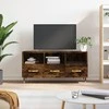 TV staliukas Televizoriaus spintelė, dūminio ąžuolo, 102x36x50cm, mediena