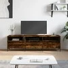 TV staliukas Televizoriaus spintelė, dūminio ąžuolo, 150x30x44,5cm, mediena