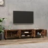 TV staliukas Televizoriaus spintelė, dūminio ąžuolo, 180x31,5x40cm, mediena