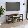 TV staliukas Televizoriaus spintelė, dūminio ąžuolo, 102x35x45,5cm, mediena