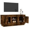 TV staliukas Televizoriaus spintelė, dūminio ąžuolo, 102x35x45cm, mediena