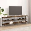 TV staliukas Televizoriaus spintelė, dūminio ąžuolo, 160x30x50cm, mediena