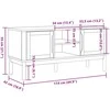 TV staliukas Televizoriaus spintelė FLORO, vaško ruda, 114x43x55cm, pušis