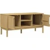 TV staliukas Televizoriaus spintelė FLORO, vaško ruda, 114x43x55cm, pušis