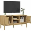 TV staliukas Televizoriaus spintelė FLORO, vaško ruda, 114x43x55cm, pušis