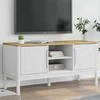 TV staliukas Televizoriaus spintelė FLORO, balta, 114x43x55cm, pušis