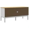 TV staliukas Televizoriaus spintelė FLORO, balta, 114x43x55cm, pušis