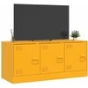 TV staliukas Televizoriaus spintelė, garstyčių geltona, 99x39x44cm, plienas