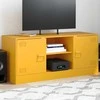 TV staliukas Televizoriaus spintelė, garstyčių geltona, 99x39x44cm, plienas