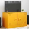 TV staliukas Televizoriaus spintelė, garstyčių geltona, 67x39x44cm, plienas